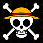 Animated One Piece Jolly Roger pirate flag